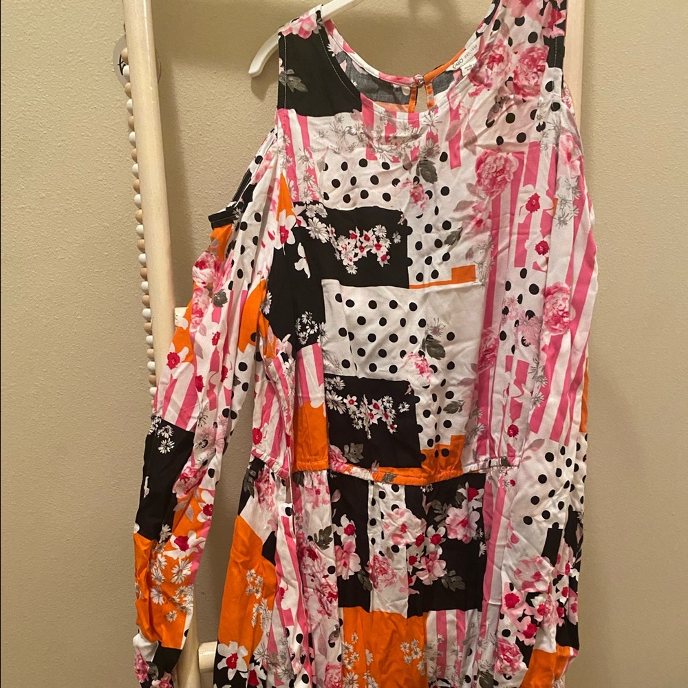 Multi color floral summer dress